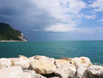 Scenic view of sea against sky