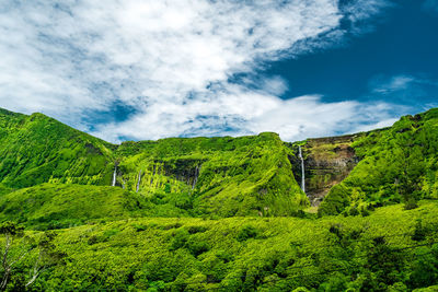 Panoramic view of landscape against sky