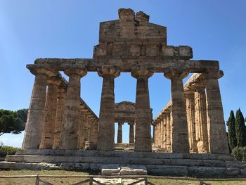 Low angle view of old ruins