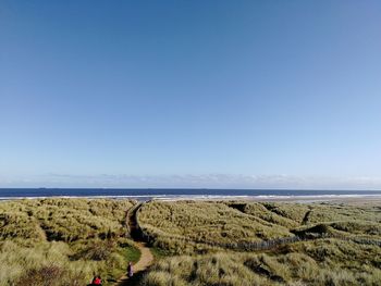 Lovely panoramic sea view in place called crimdon, durham, uk