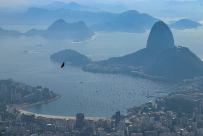 High angle view of río de janeiro