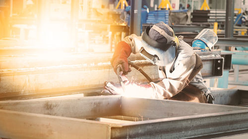 Man working in factory