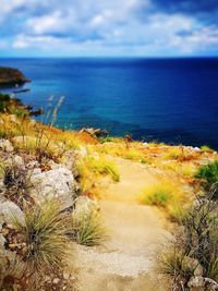 Scenic view of sea against sky