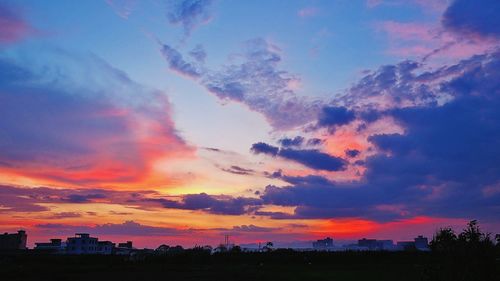 Scenic view of sky at sunset