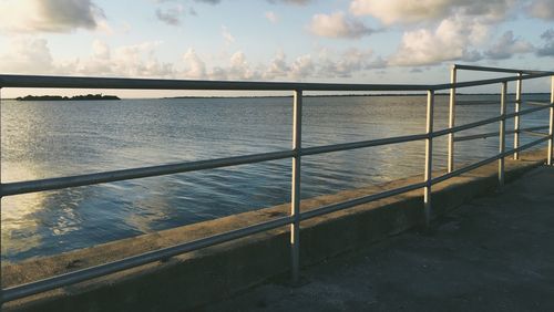 Cloudy sky over sea