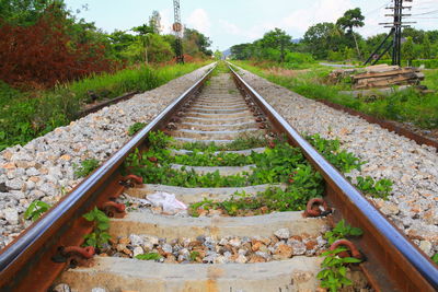 View of railroad track