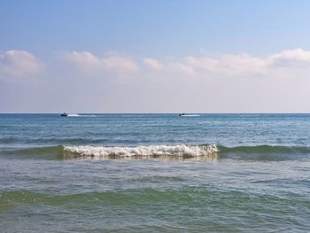 Scenic view of sea against sky