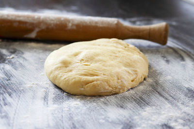 Close-up of bread on table