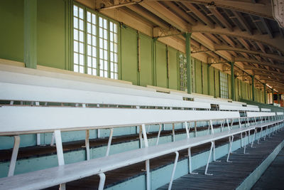 Empty seats in building