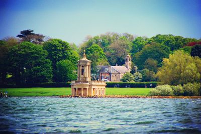 Built structure in a lake