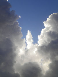 Low angle view of clouds in sky