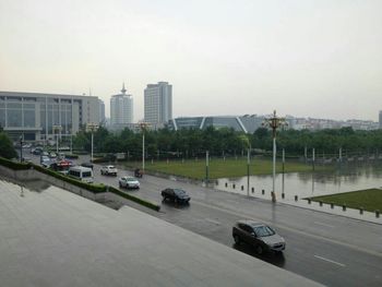 View of city street