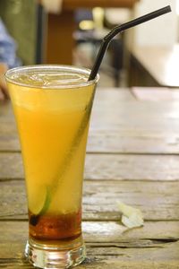 Close-up of drink on table