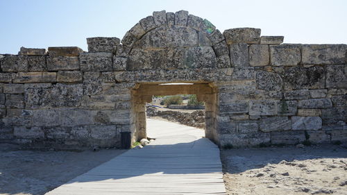 Old ruins against clear sky