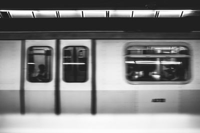 Train at railroad station