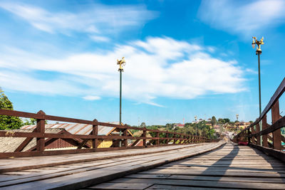 Boardwalk against sky