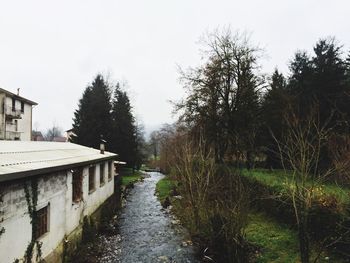 View of canal along buildings