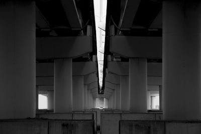 Low angle view of illuminated building