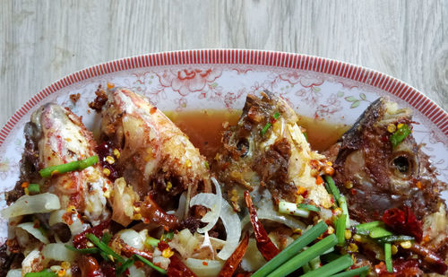 Close-up of food in plate