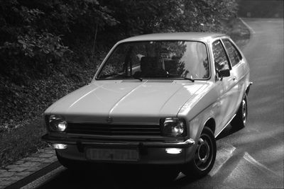 View of car on road