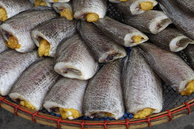 Close-up of fish for sale