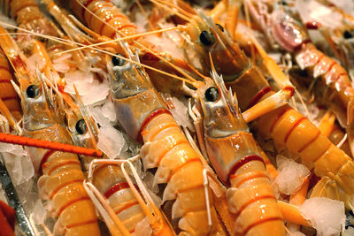 High angle view of food for sale at market