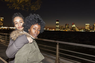 Portrait of two young women