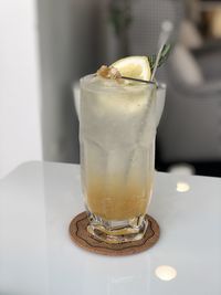 Close-up of drink on table