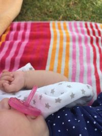 Close-up of hand holding ice cream