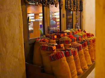 Market stall at store