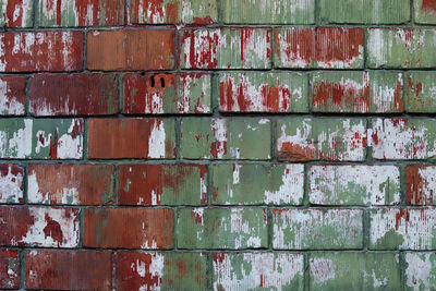 Full frame shot of weathered wall