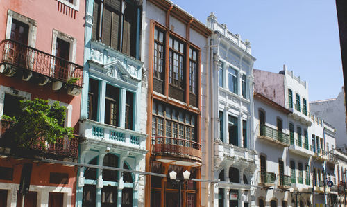 Low angle view of buildings against sky