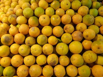 Full frame shot of oranges