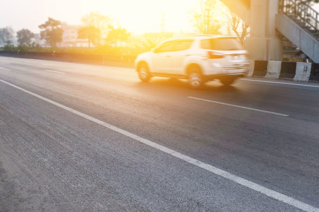 Car driving on road,Car drive on high way road