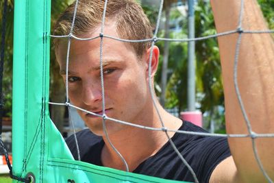 Close-up portrait of a horse