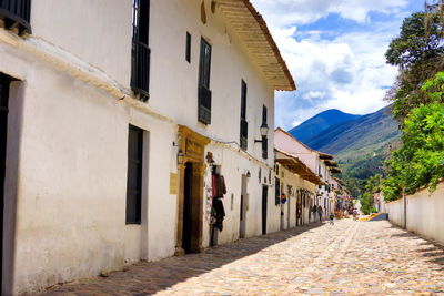 Houses against sky