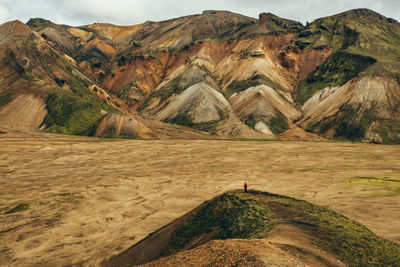 Scenic view of mountain range