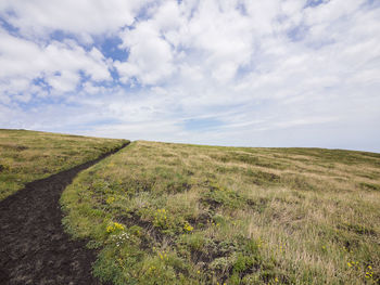 Scenic view of landscape against sky