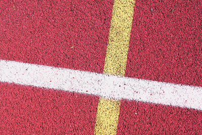 Full frame shot of running track