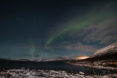 Scenic view of sky at night