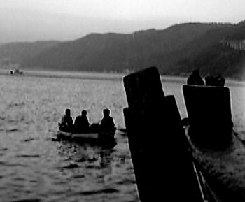 View of boats in sea