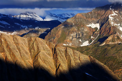 Scenic view of snowcapped mountain