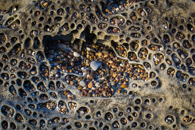 Full frame shot of rocks and pebbles