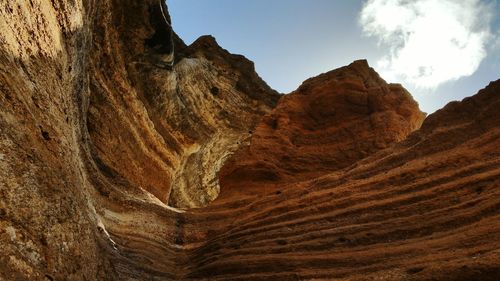 Scenic view of rock formations