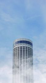 Low angle view of modern building against sky