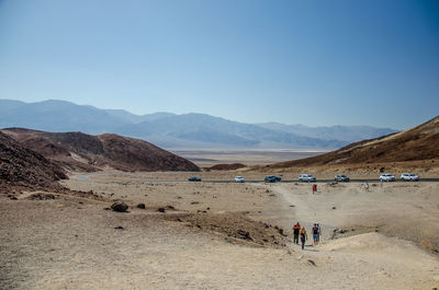 Scenic view of desert against sky