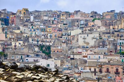 Low angle view of townscape