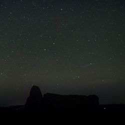 Low angle view of stars in sky