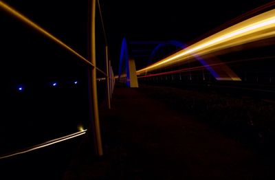 Light trails at night