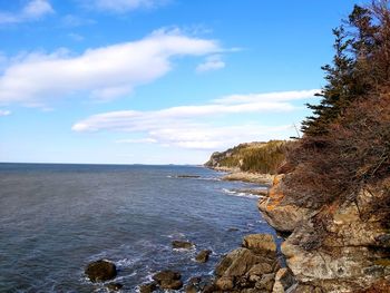 Scenic view of sea against sky